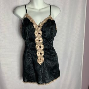 Vintage gold label Victoria’s Secret romper